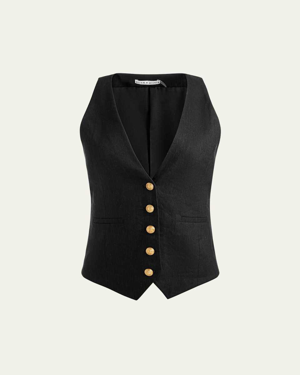 Mazie Deep V-Neck Vest